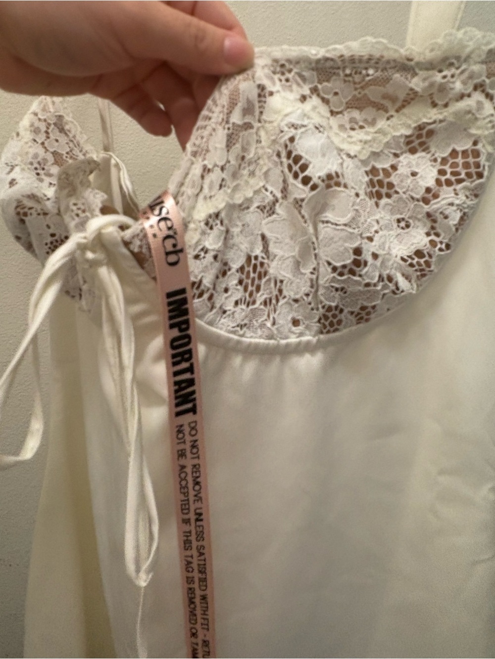 NWT House of CB Ivory Mini Bustier Corset Dress size L+ Cups